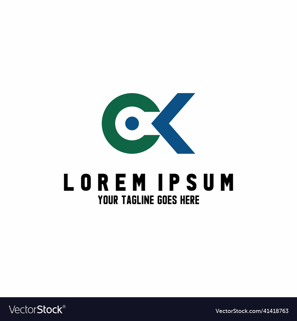 Ck font form image that are interesting Vector Image Ck font form image that are interesting