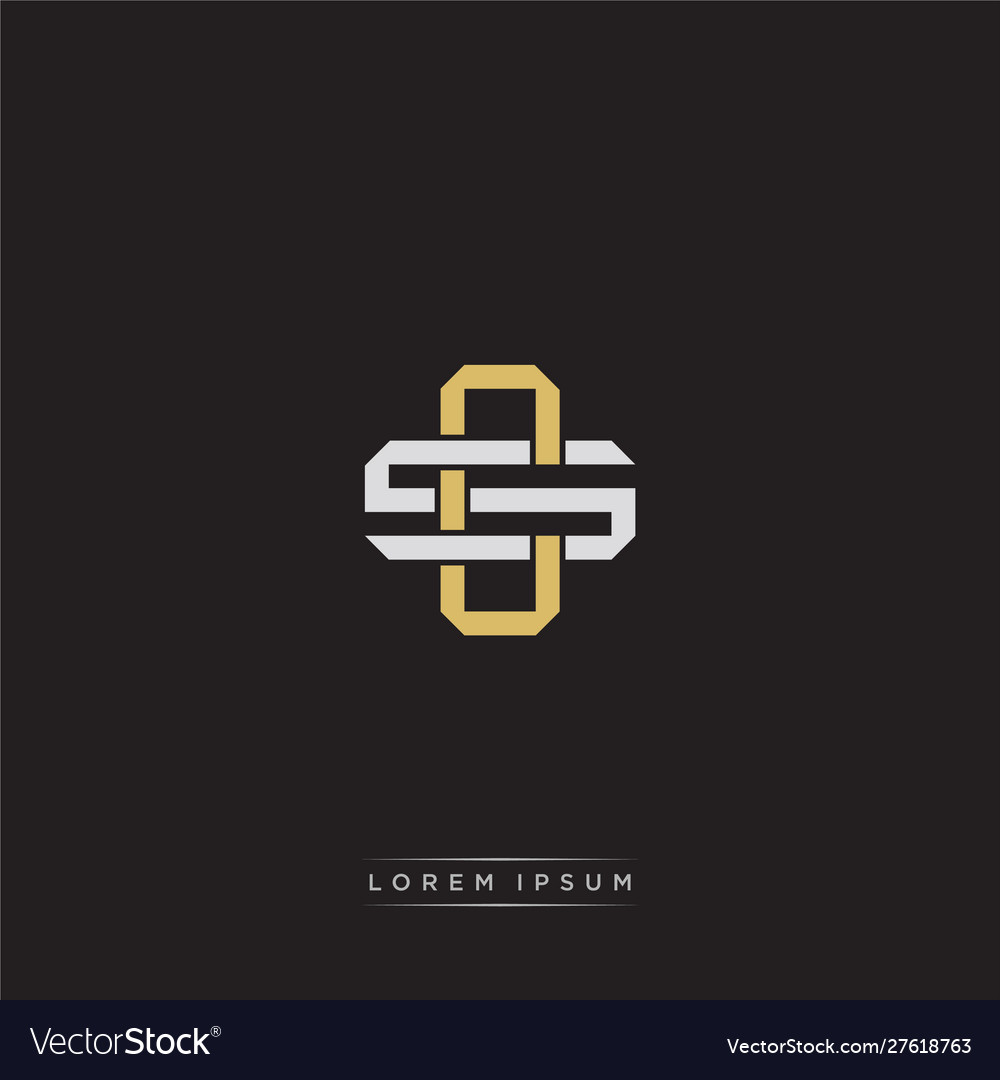Cs initial letter overlapping interlock logo