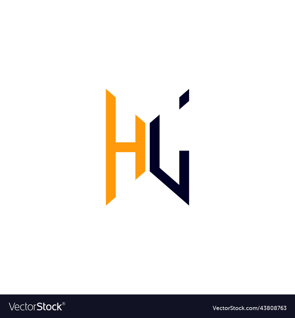 Hl letter logo creative design with graphic vector image