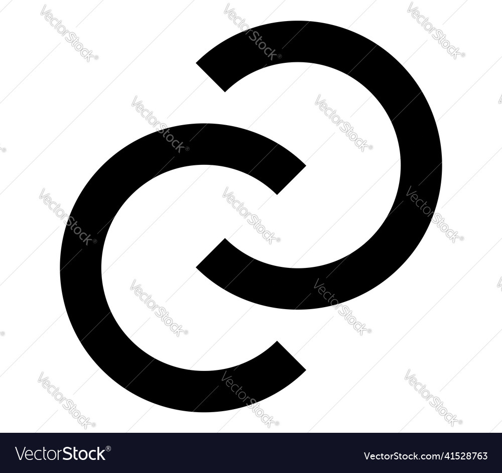 Interlace interconnected intersecting circles Vector Image Interlace interconnected intersecting circles