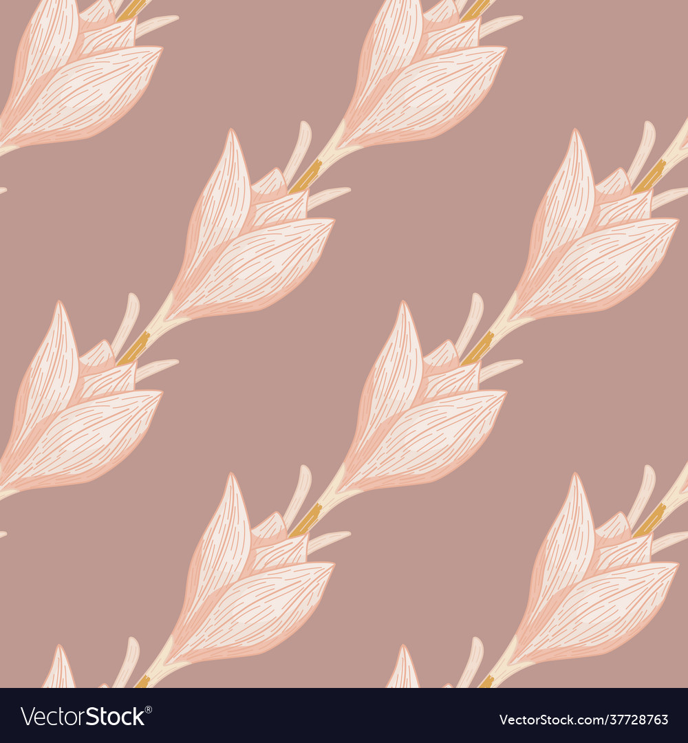 Minimalistic botanic seamless pattern vector image Minimalistic botanic seamless pattern