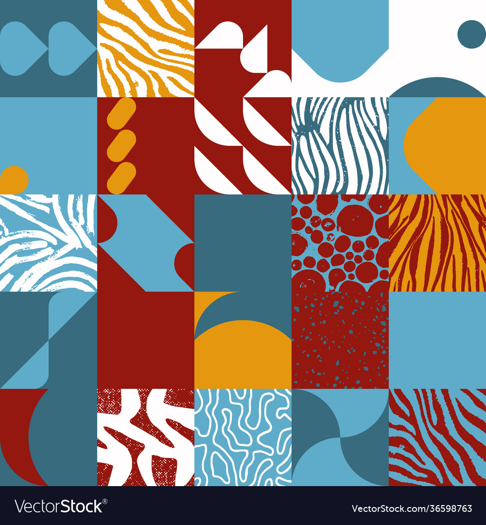 Naive art pattern design Royalty Free Vector Image