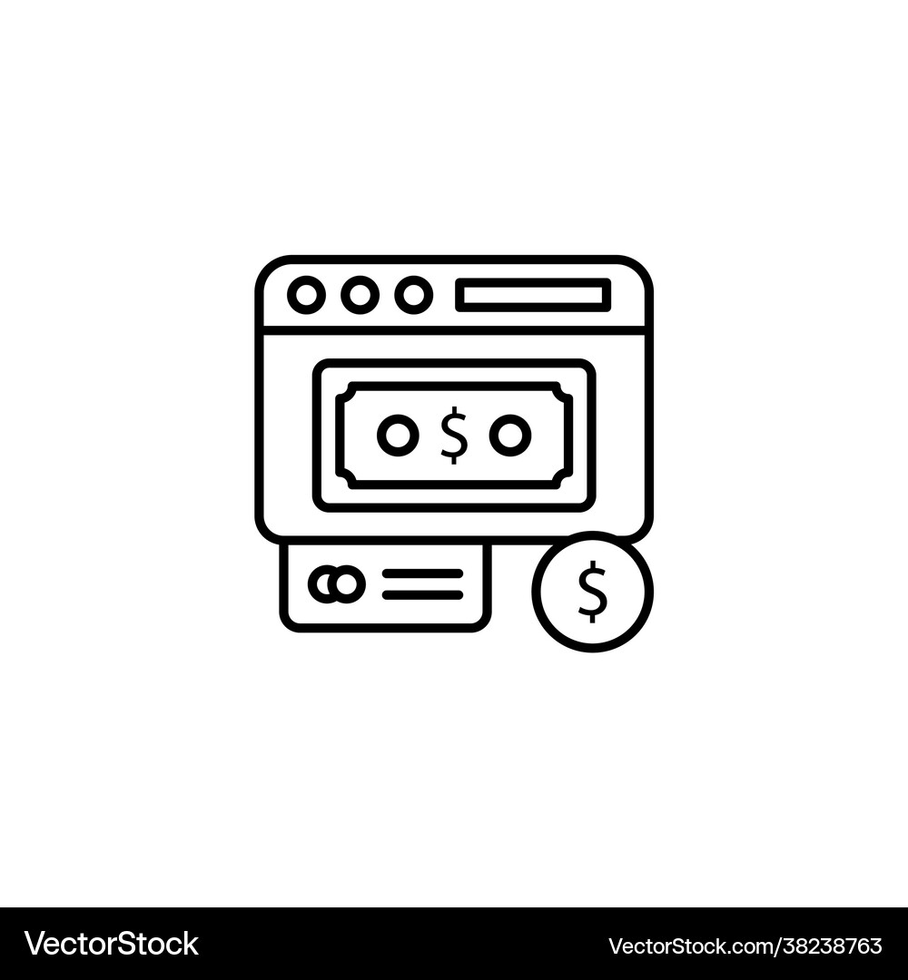 Payment methods icon in logotype Royalty Free Vector Image