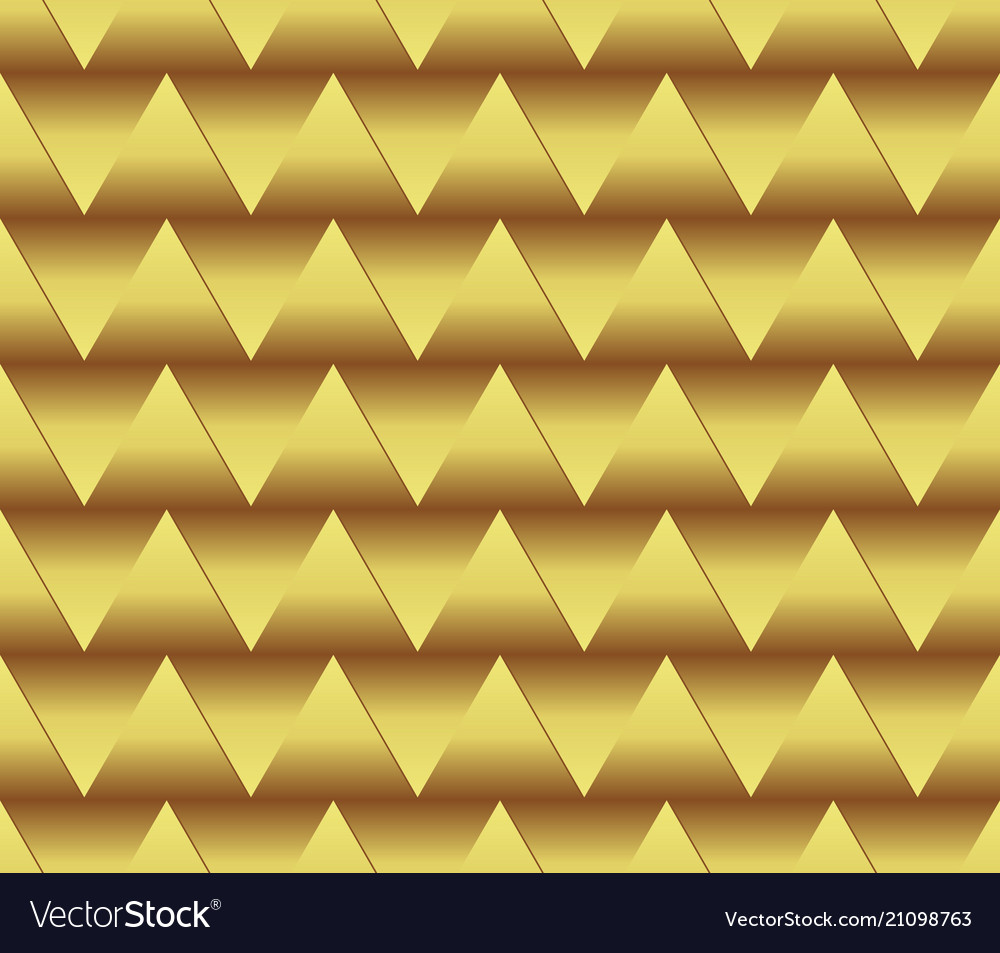Seamless golden triangle background with spatial vector image Seamless golden triangle background with spatial