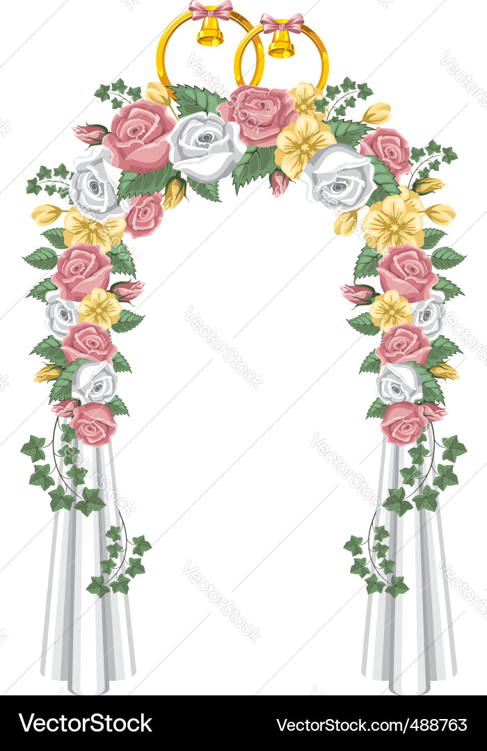 Wedding arch Royalty Free Vector Image - VectorStock