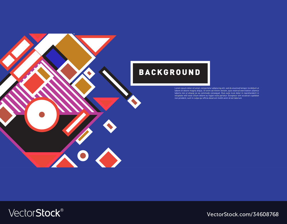 Abstract colorful rectangle background for banner