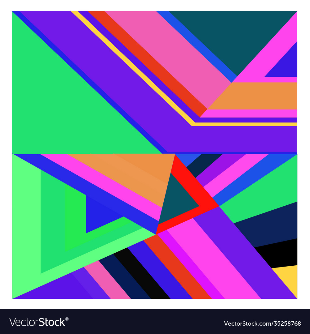 Colorful geometric and curve background pattern