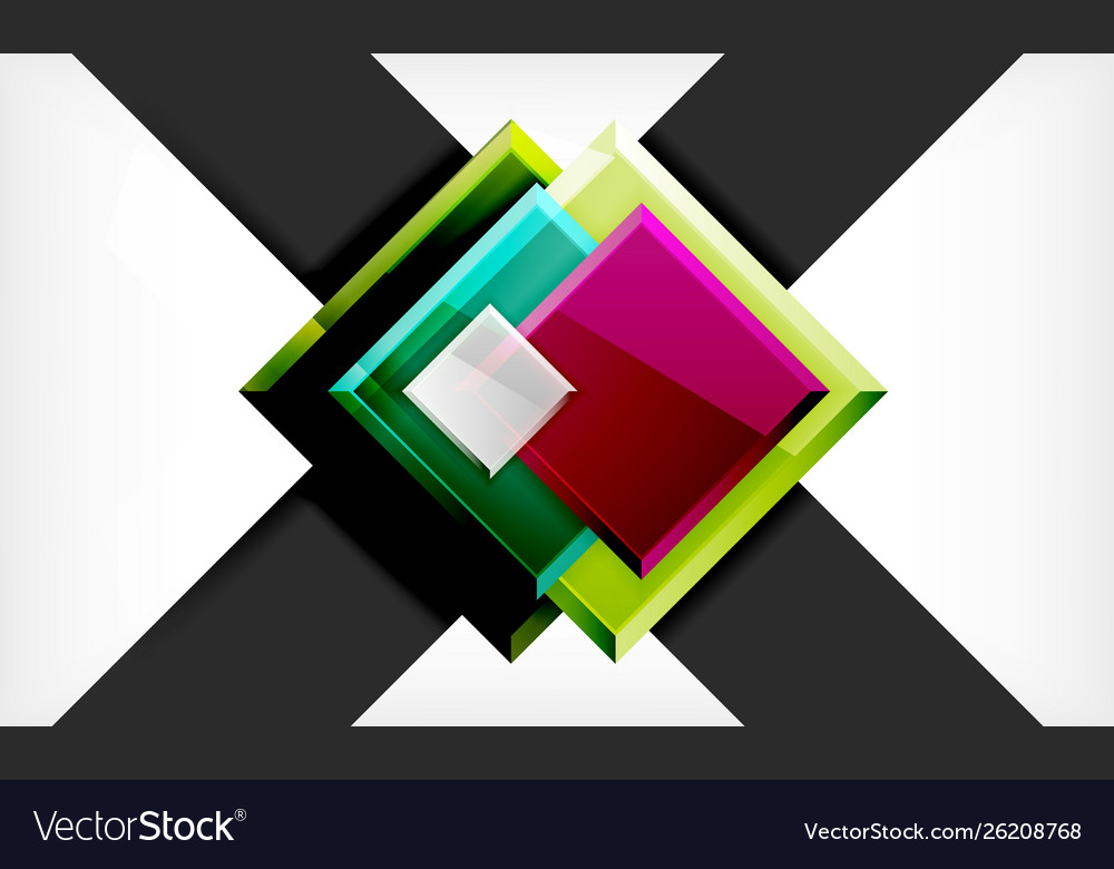 Colorful square and rectangle blocks background Vector Image Colorful square and rectangle blocks background