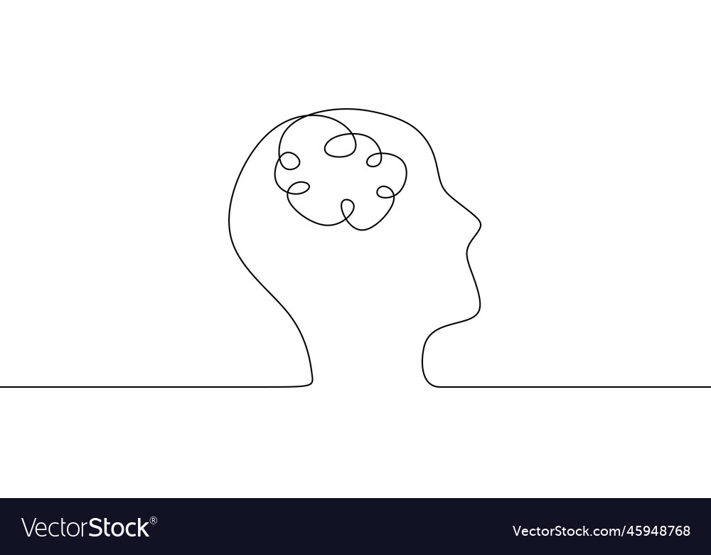 Kontinuierliche Linienkunst oder eine Zeichnung