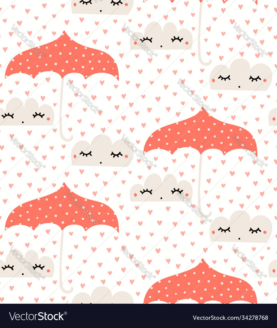 Cute valentines day seamless pattern