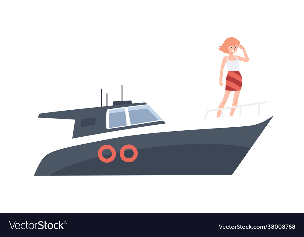 Girl looking in future for vision goal
