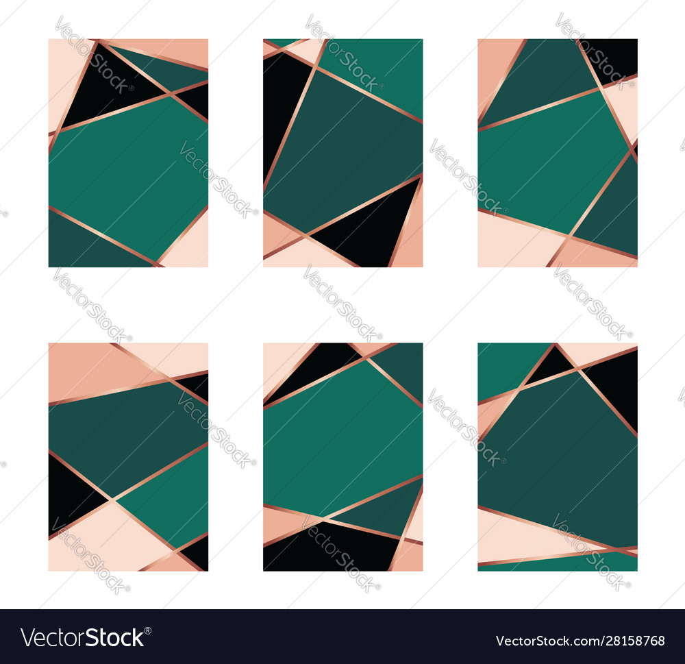 Golden Geometric Pattern