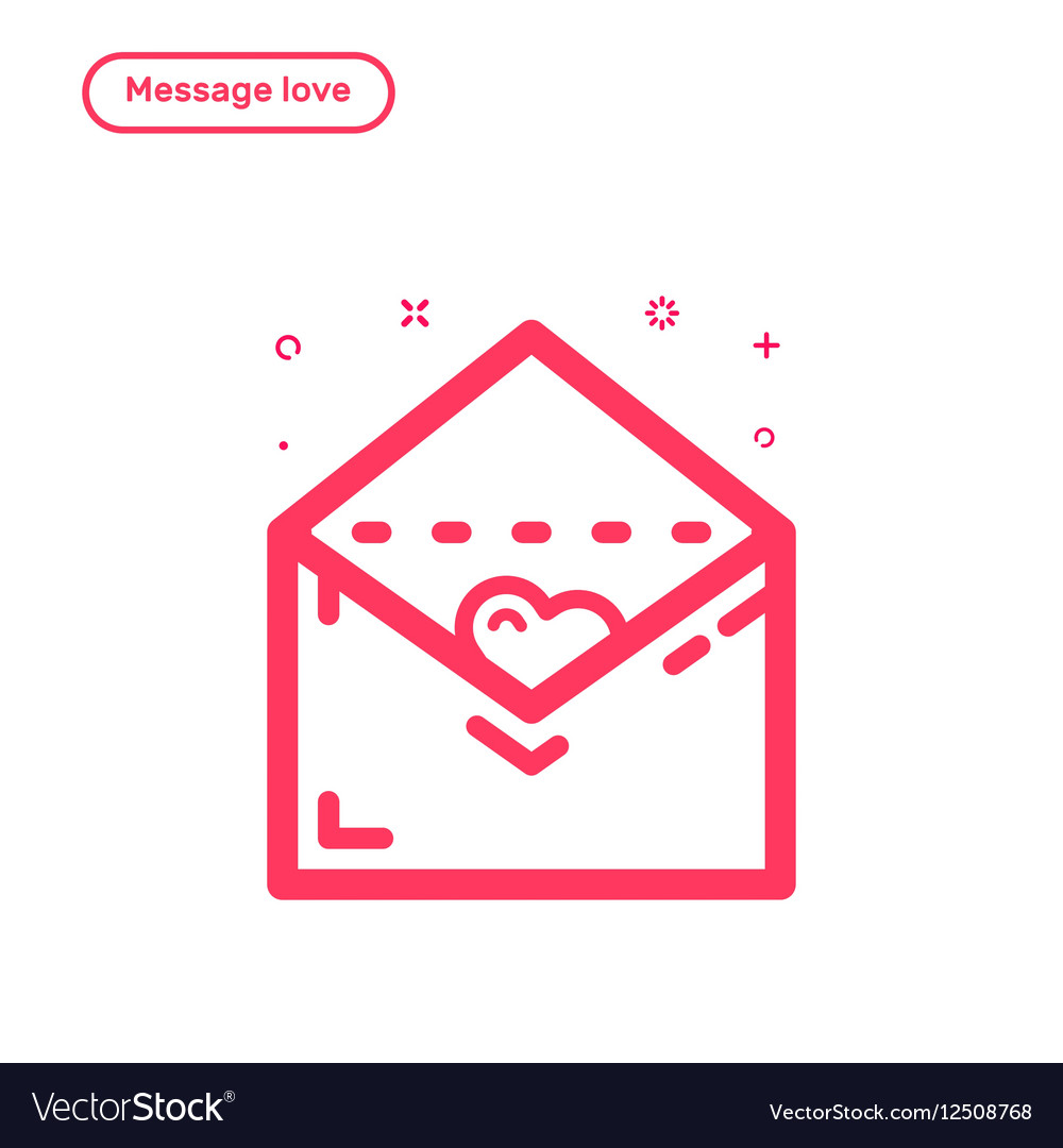 Icon concept message Royalty Free Vector Image