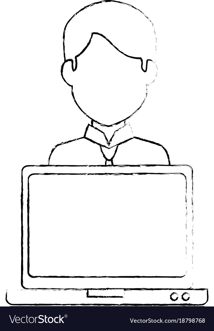 Laptop computer with user