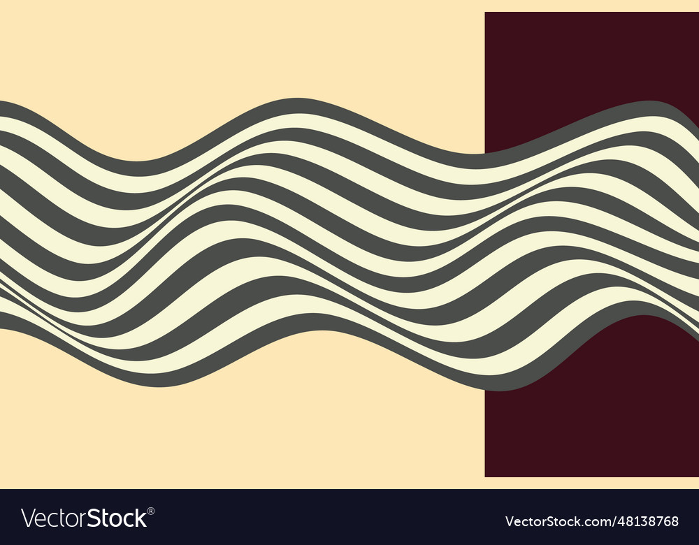 Linear wavy abstract background lines vector image Linear wavy abstract background lines