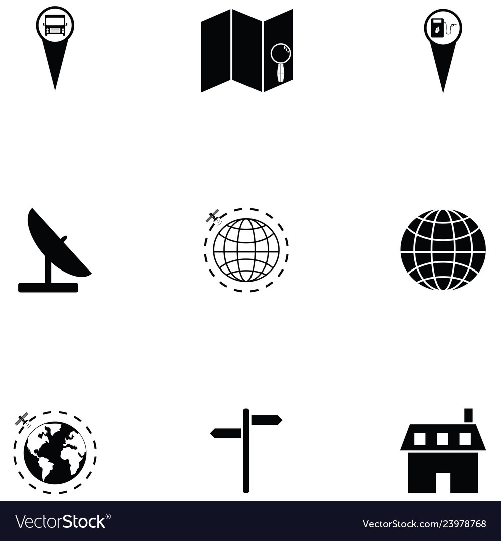 Map icon set