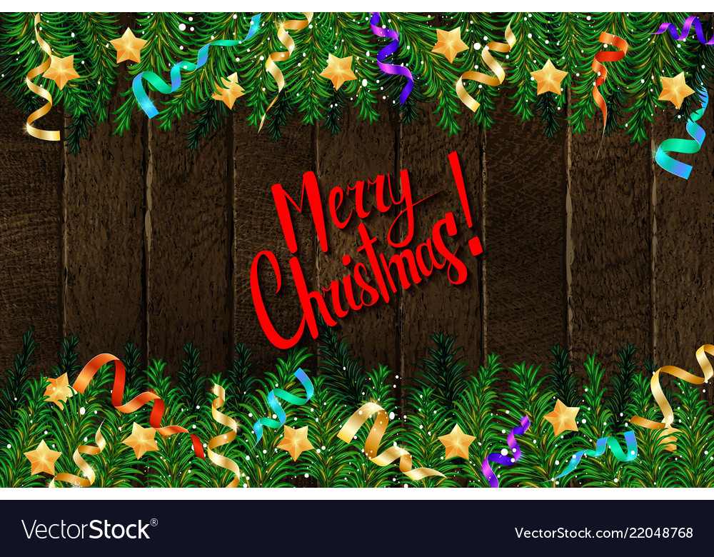 Merry christmas template card Royalty Free Vector Image