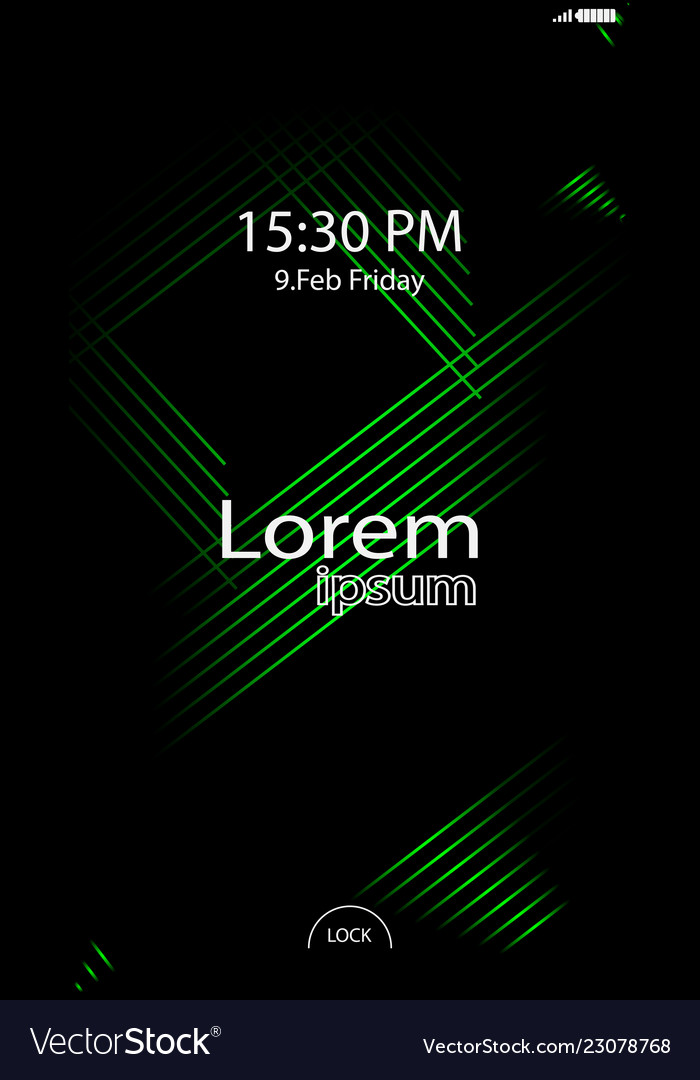 Modern Lock Screen - Abstract App