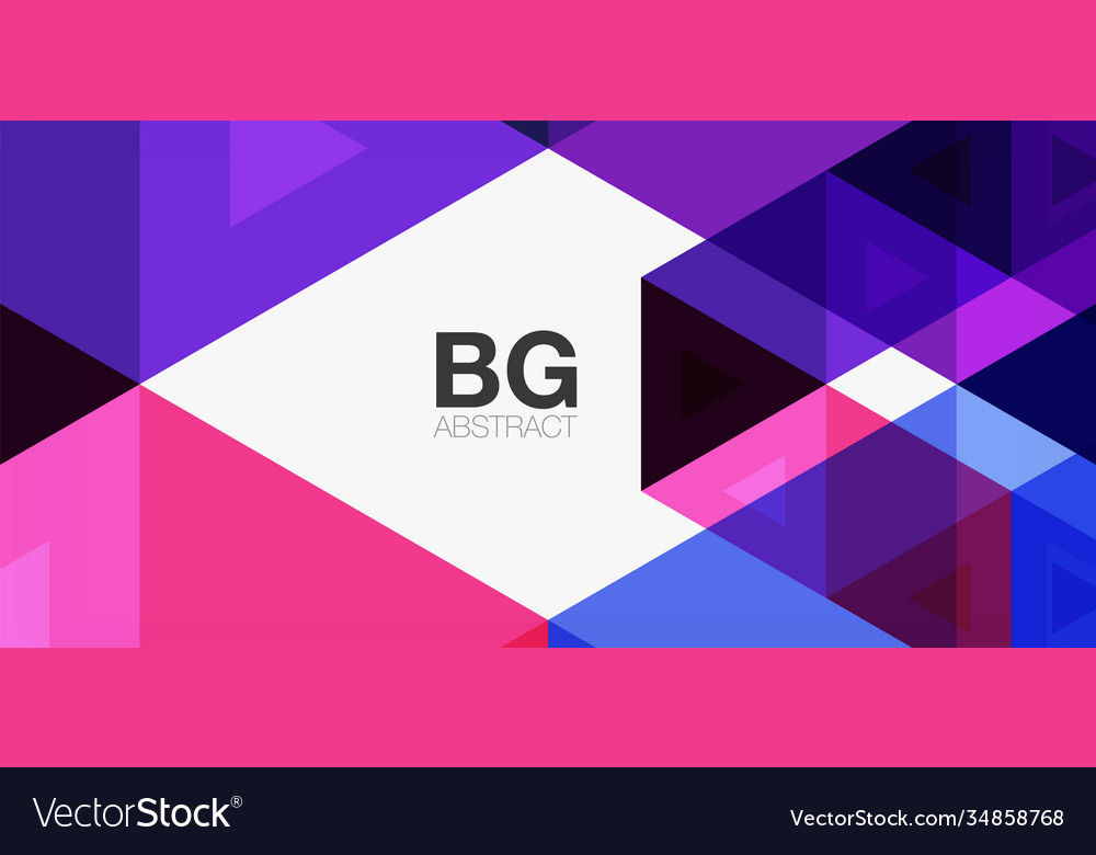 Mosaic triangle pattern abstract background vector image Mosaic triangle pattern abstract background