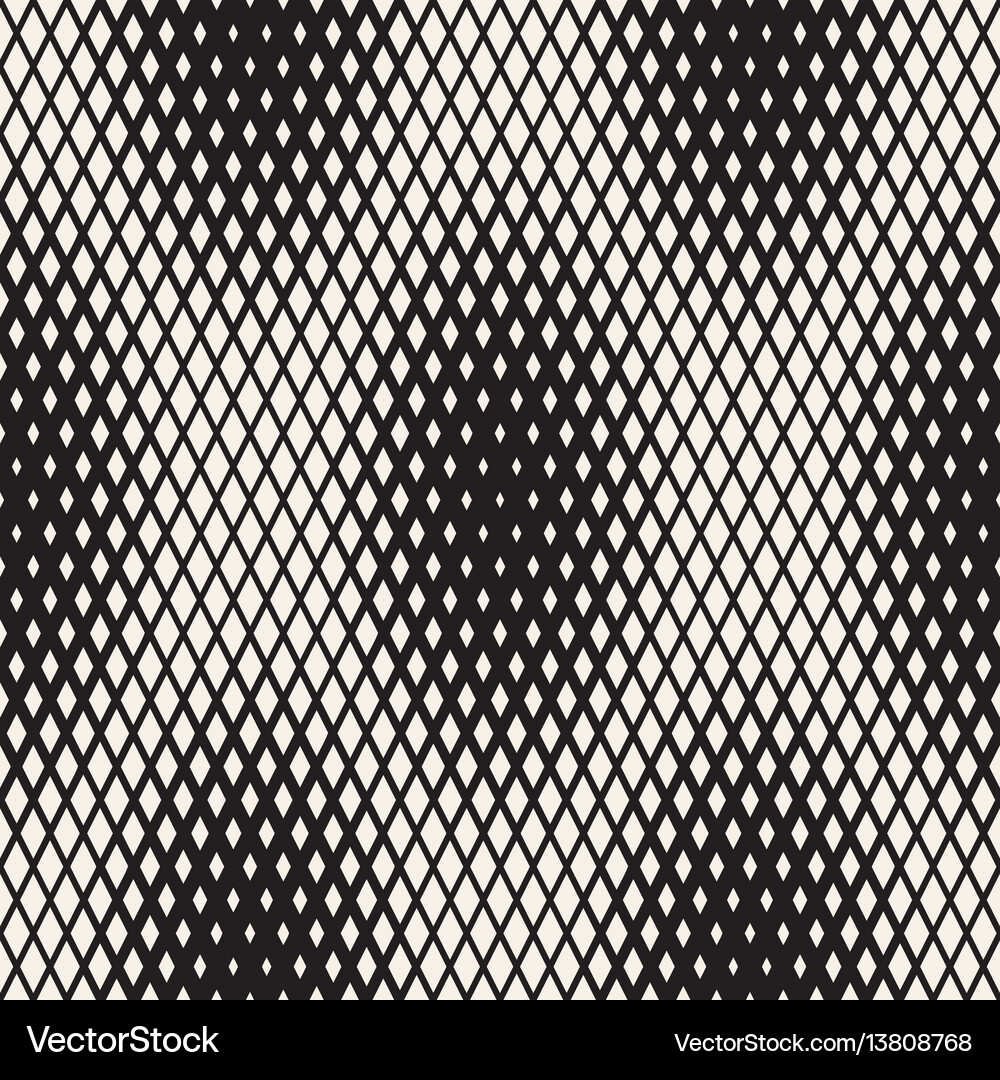 Repeating shape halftone modern geometric lattice Vector Image