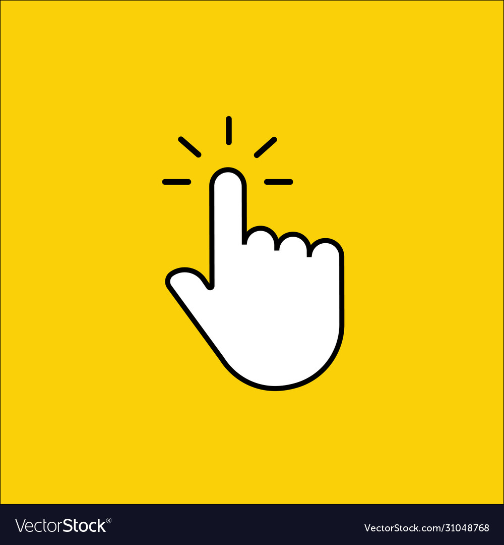Anklicken von Zeiger-Webelement vector image Anklicken von Zeiger-Webelement