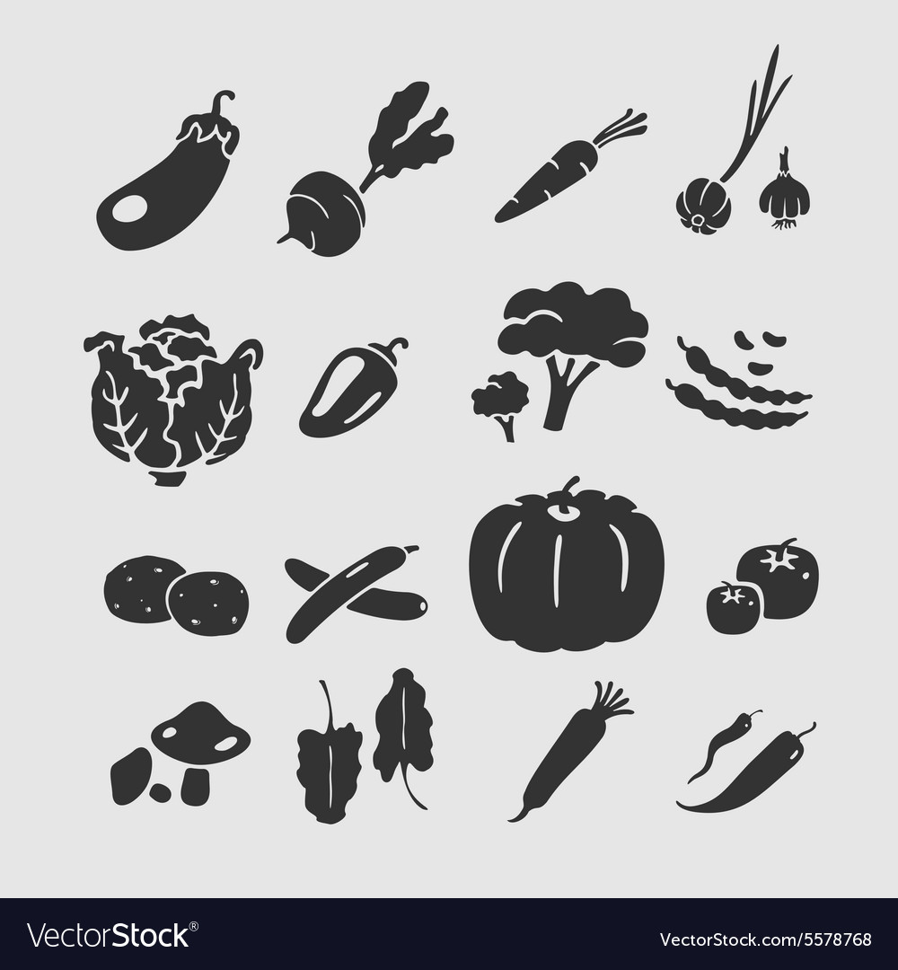 Symbol vegetables Royalty Free Vector Image - VectorStock