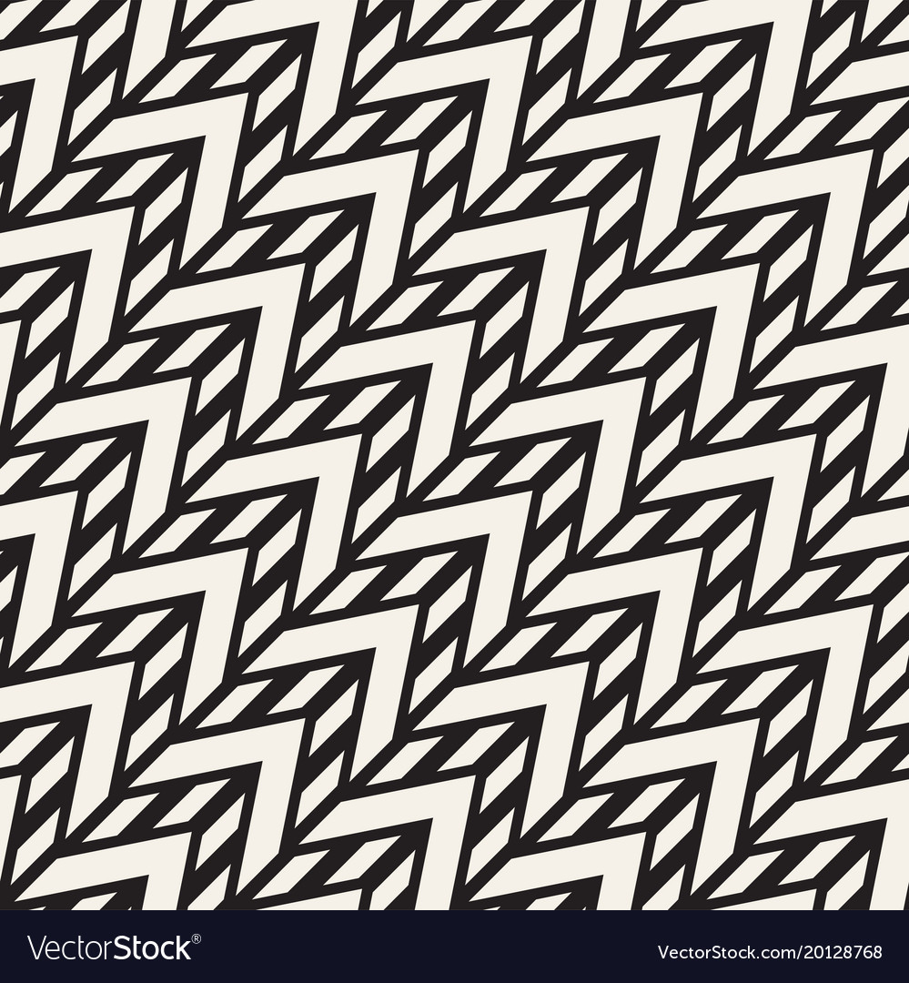 Zigzag Line Pattern - Monochrome