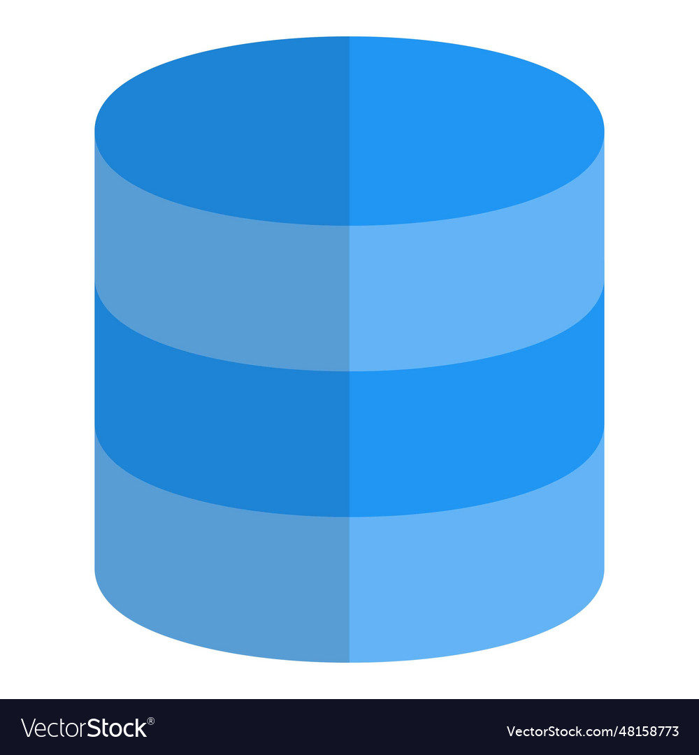 Database software used to maintain records Vector Image
