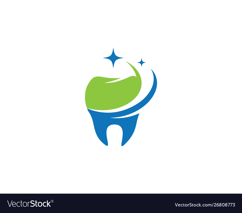 Dental care logo template Royalty Free Vector Image