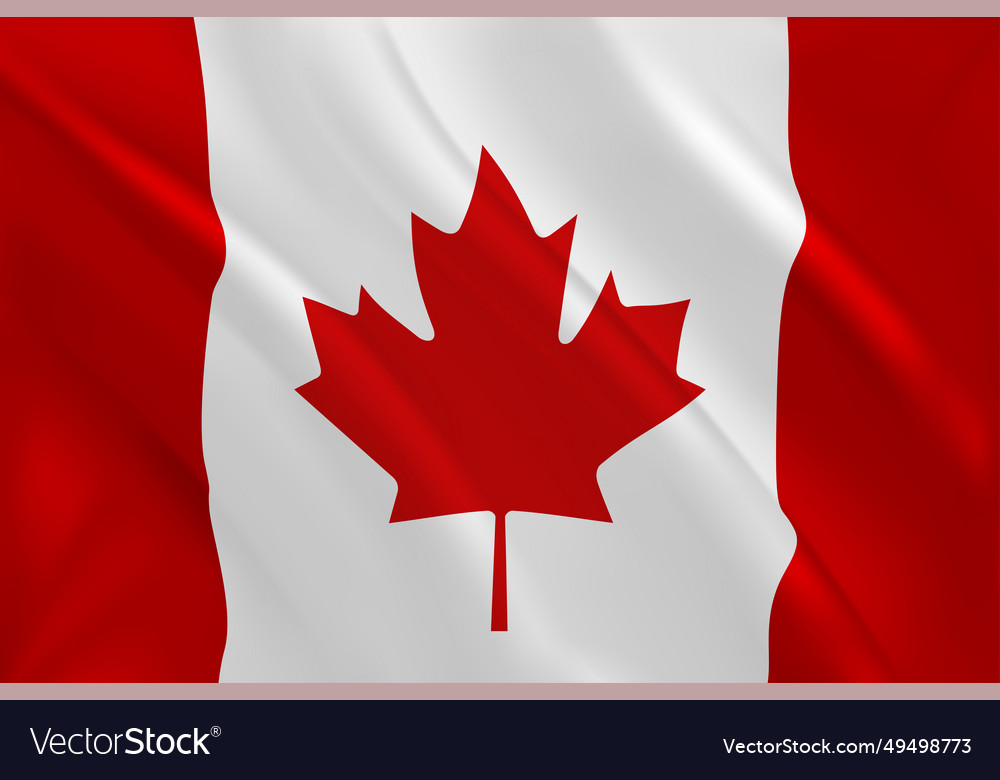 National flag of canada 3d Royalty Free Vector Image