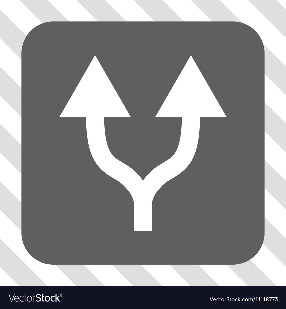 Split arrows up rounded square button