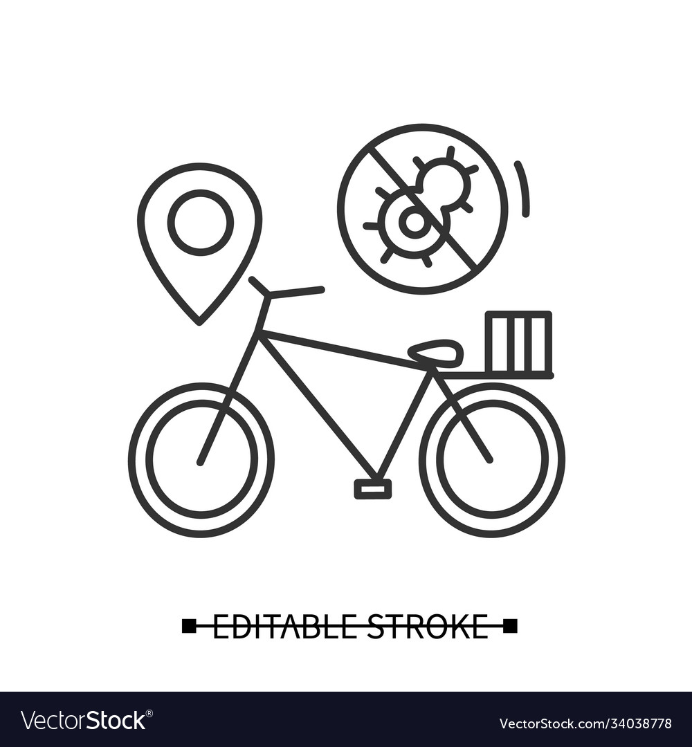 Bike delivery icon food