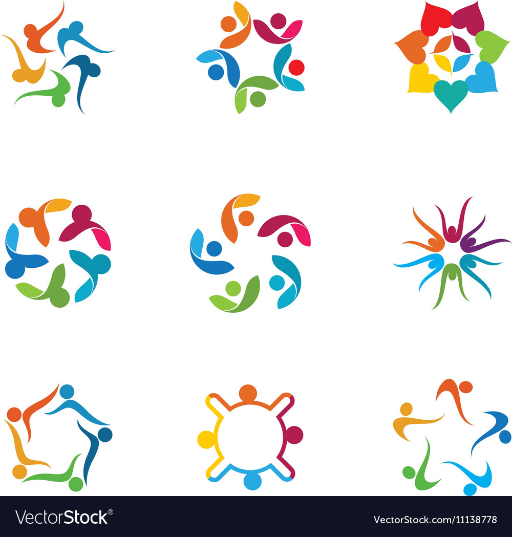 Community care logo Royalty Free Vector Image - VectorStock