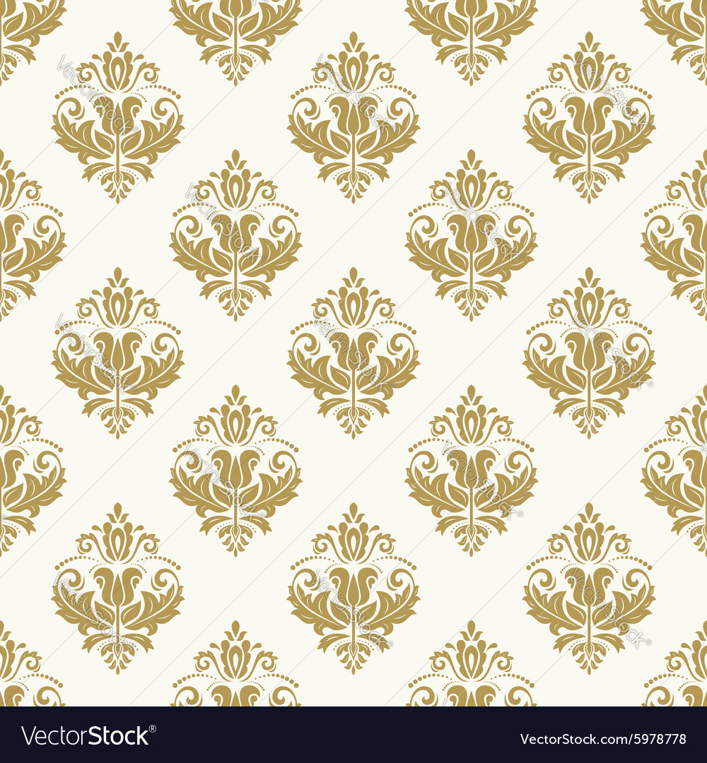 Damask seamless pattern Royalty Free Vector Image