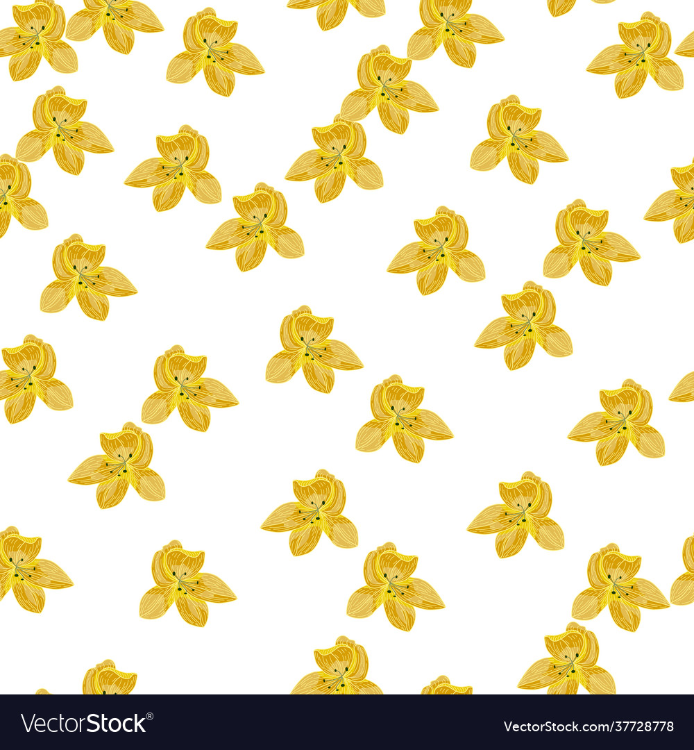 Isolated seamless pattern with doodle random vector image Isolated seamless pattern with doodle random