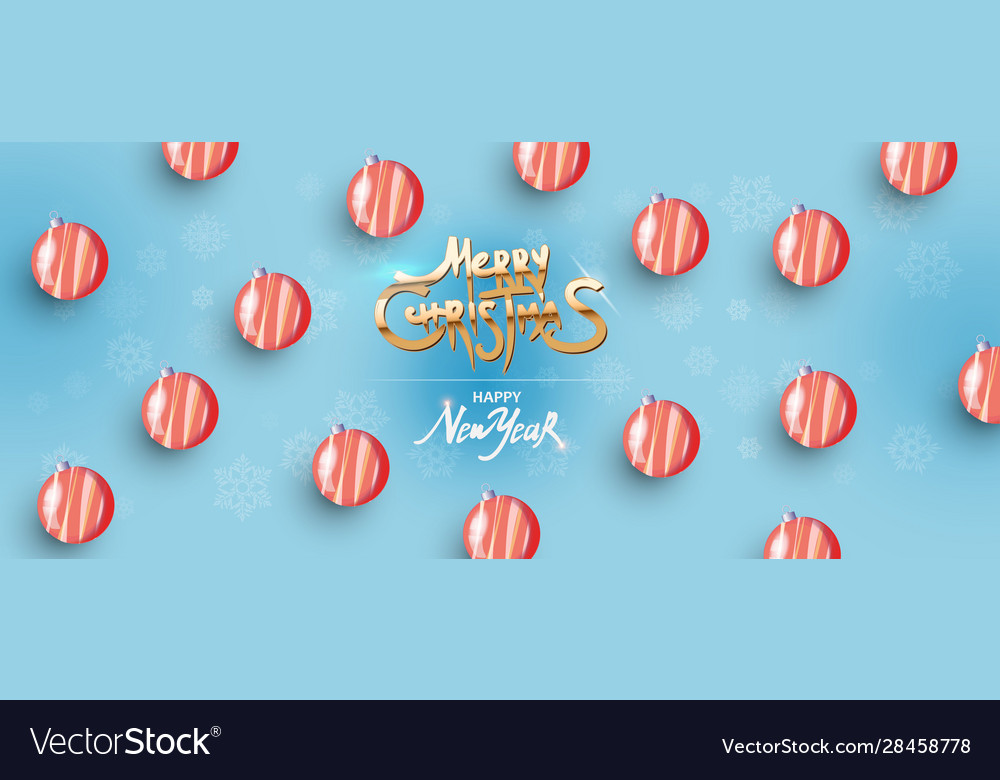 Merry christmas and happy new year text pattern