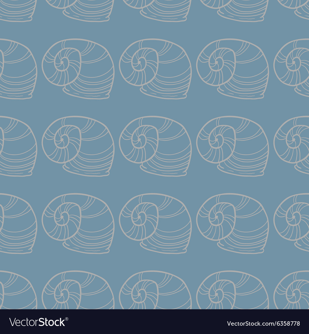 Shell seamless pattern