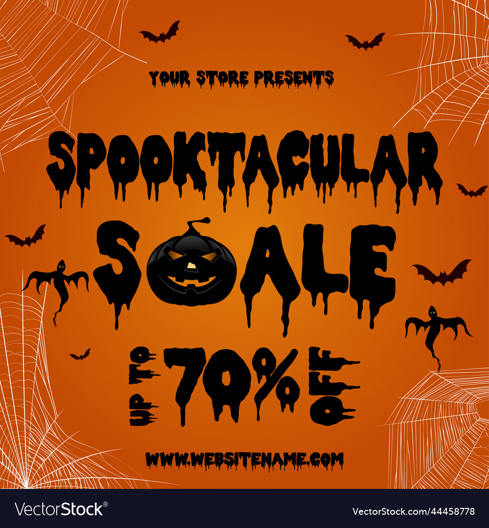Spooktacular Halloween Sale Poster