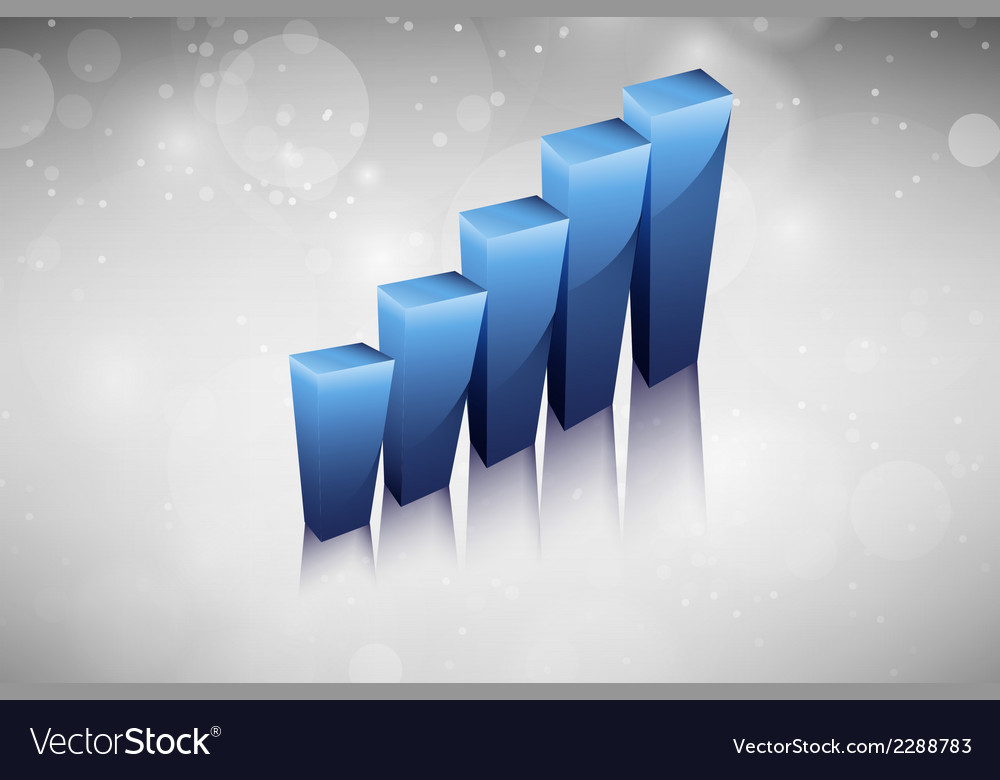 3d business graph in the drawings