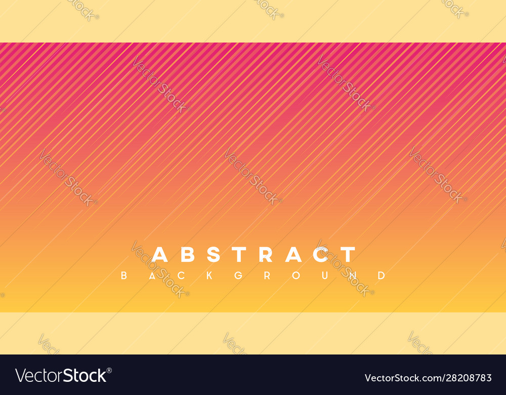 Abstract lines with red yellow gradient background
