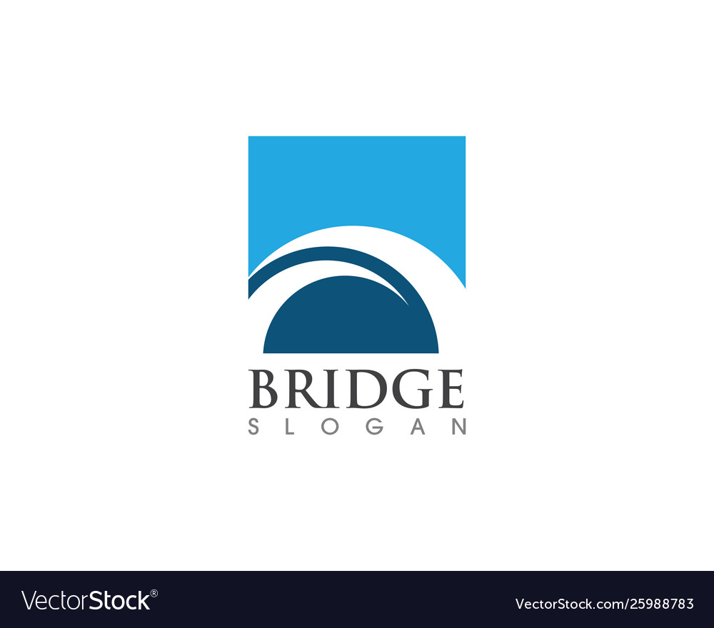 Bridge icon logo Royalty Free Vector Image - VectorStock