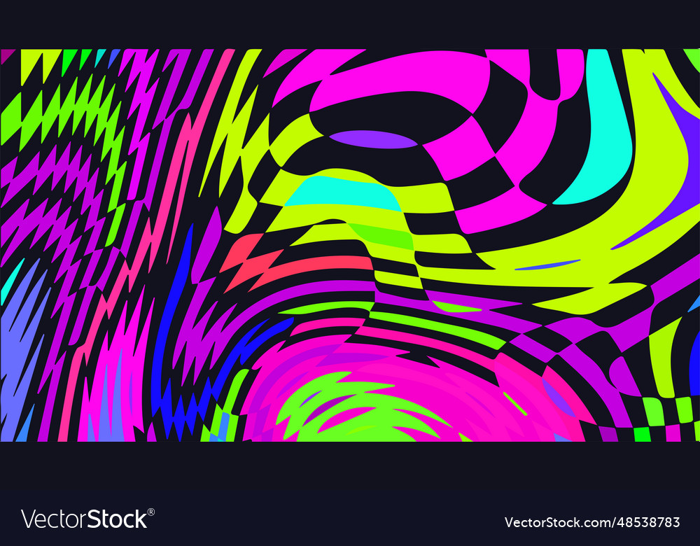 Distorted twisted checkered background trippy