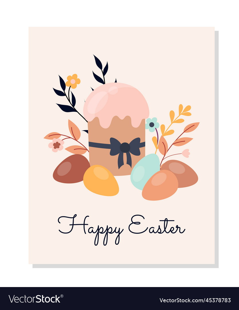 Easter boho greeting card