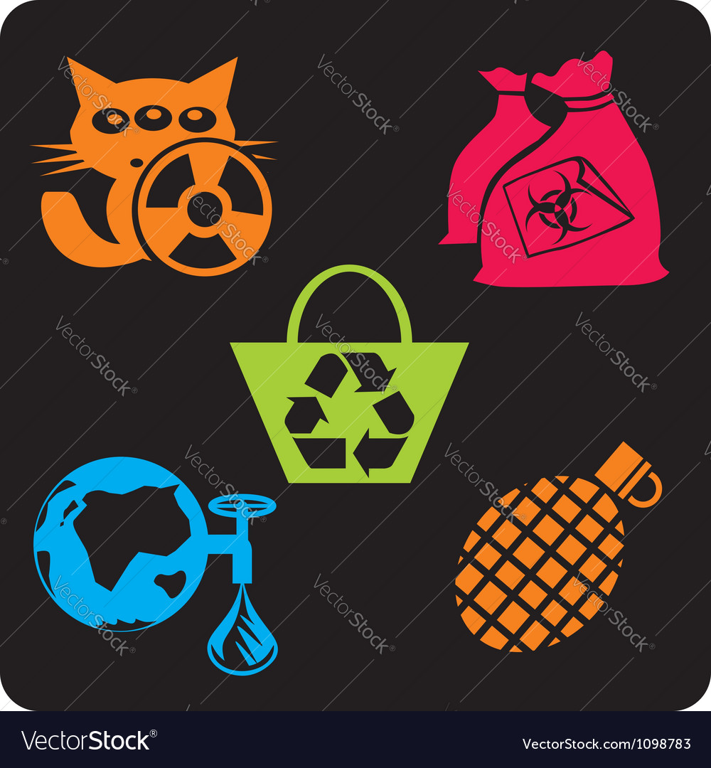 Eco - Green Life - Set Royalty Free Vector Image