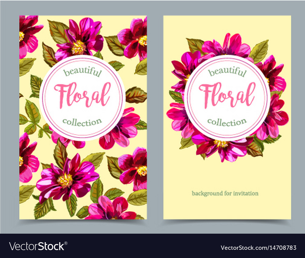 Elegant floral collection with isolated flowers