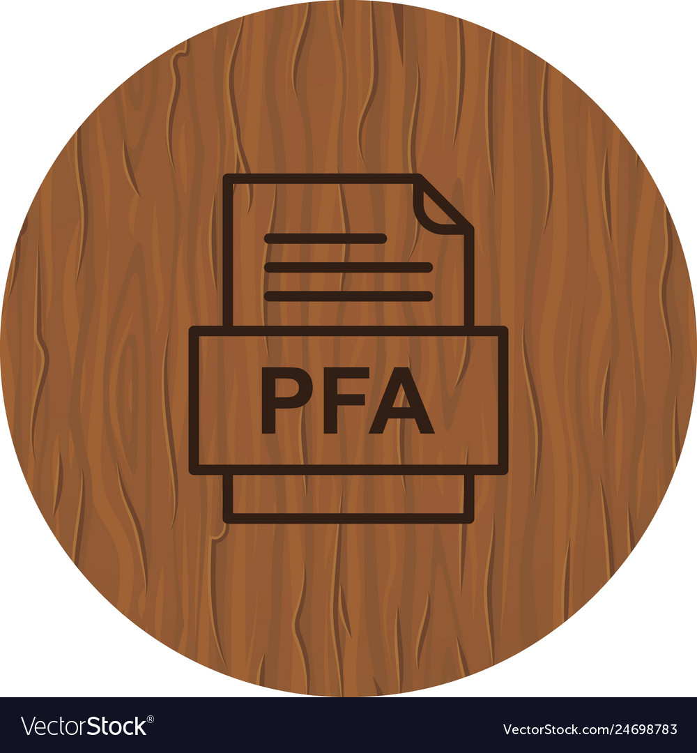 Pfa file document icon
