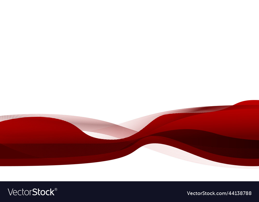 Abstract wavy red design background