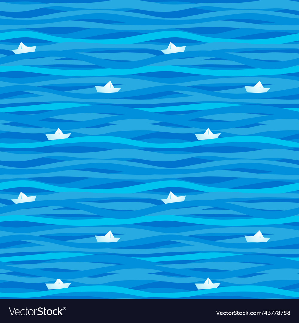 Blue seamless sea background Royalty Free Vector Image