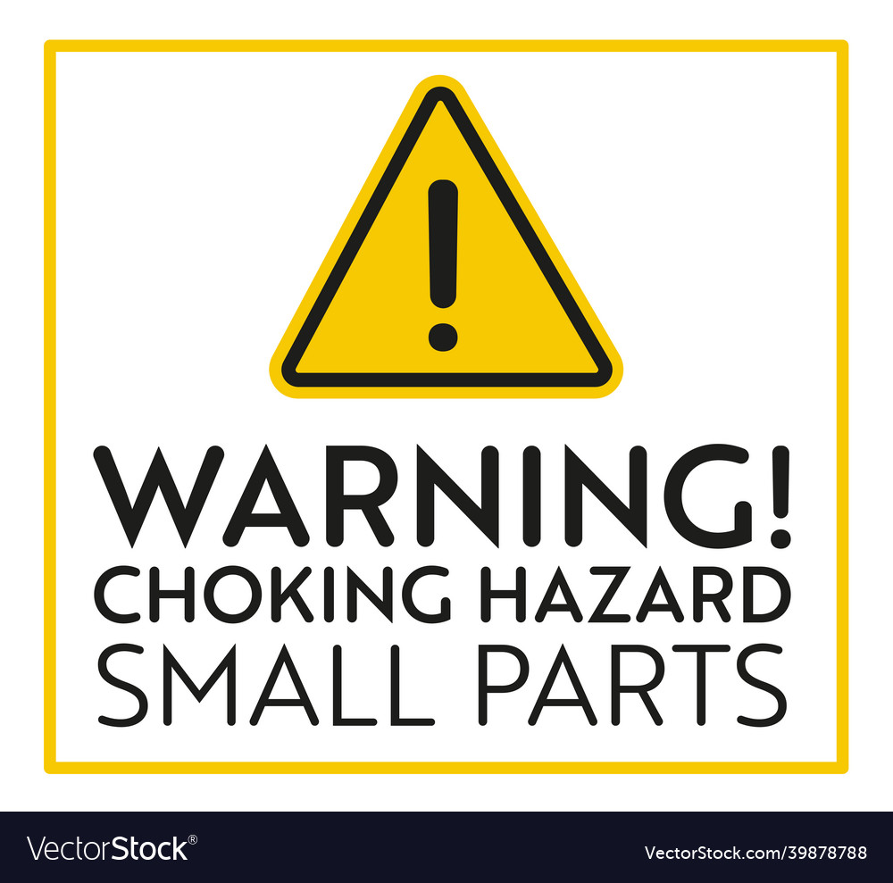 Choking Hazard Warning Sign Royalty Free Vector Image My Xxx Hot Girl