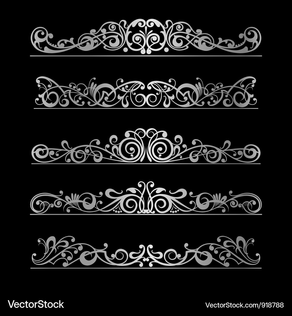 ELEMENTS PAGE DECORATION Royalty Free Vector Image